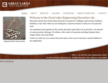 Tablet Screenshot of greatlakesdecorative.com